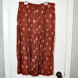 Sonoma Goods For Life Floral Tiered Midi Skirt